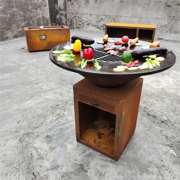 Camping Charcoal BBq Grill Table