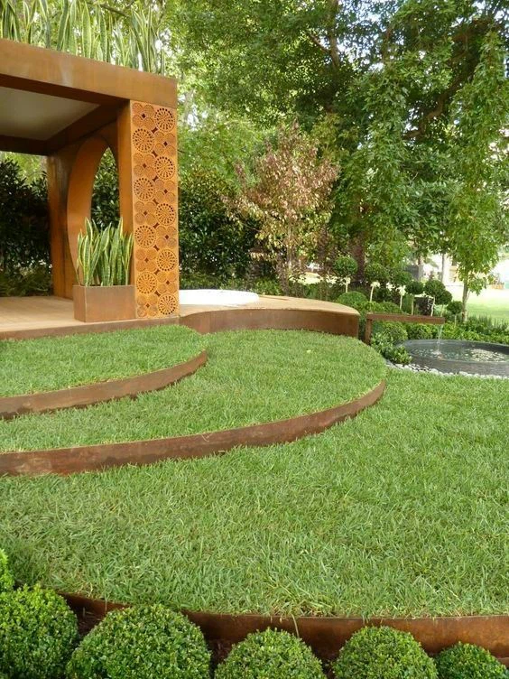 Bord de jardí metàl·lic Vora de gespa d'acer
