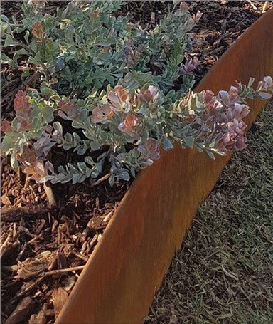 Vora de jardí flexible d'acer Corten