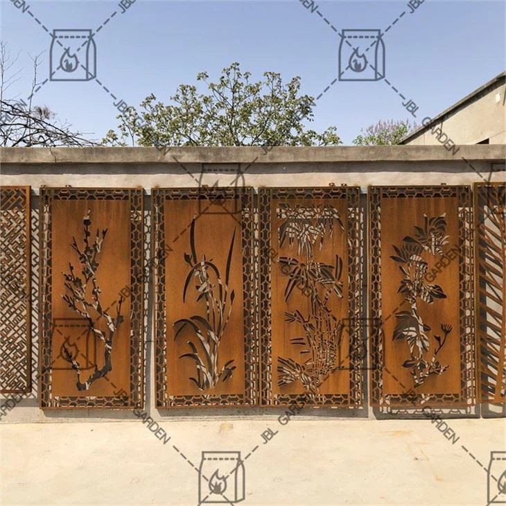 Privacy Corten Steel Screen Panels