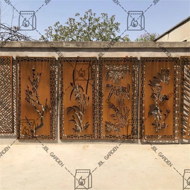 Privacy Corten Steel Screen Panels
