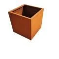 Tall Square Cor-Ten Steel Planter