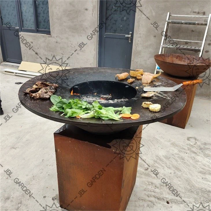 Corten Steel Outdoor BBQ