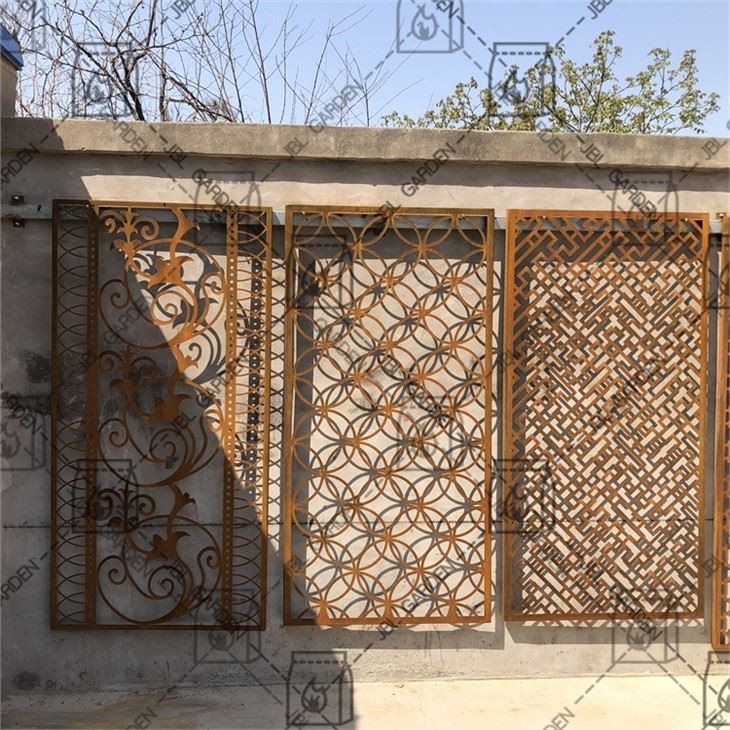 Panell de tanca d'acer Corten Drift