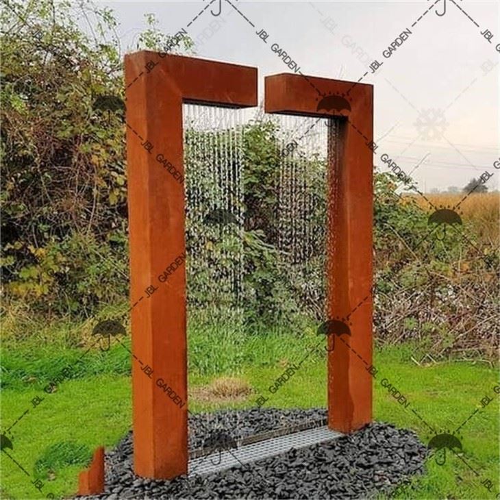 Factory Price Corten Steel Water Feature