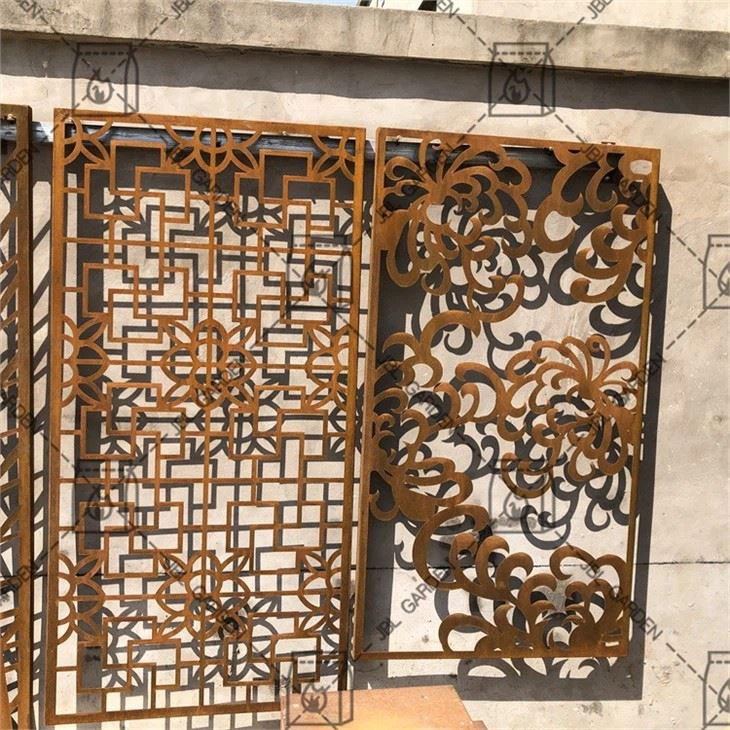 Garden Decorative Corten Steel Metal Screen