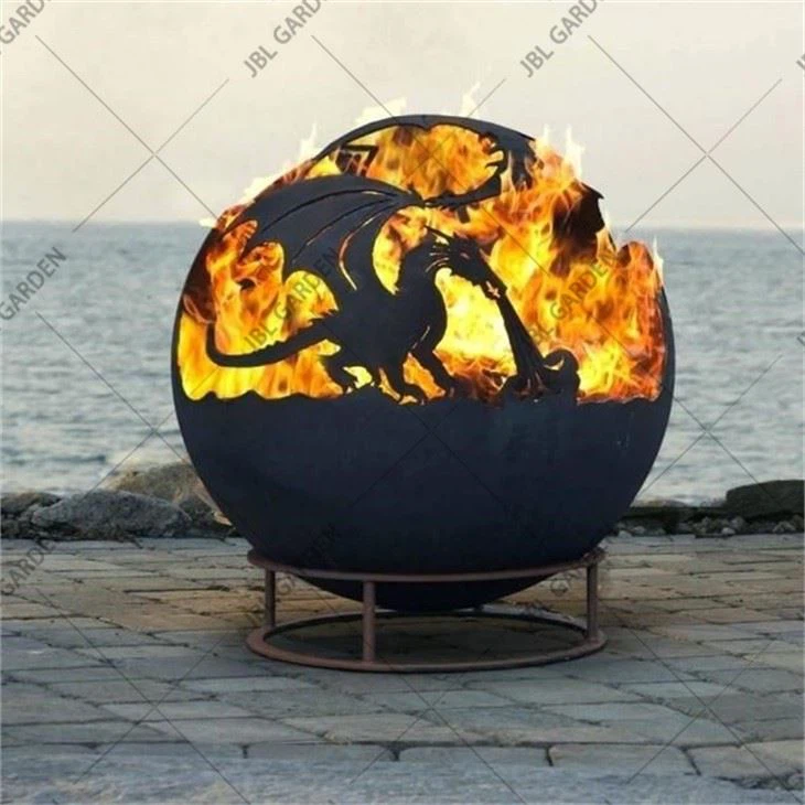 Esfera de foc de tall feta a mà