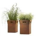 Metro Corten Cube Planter