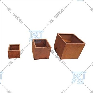Jardinera d'abeurador d'acer Corten