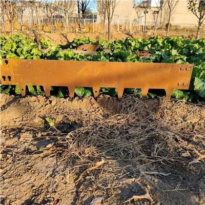 Tanca de llit de flors d'acer corten