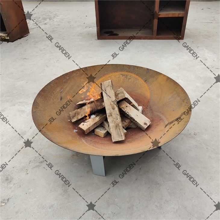 Unique Outdoor Round Fireplace