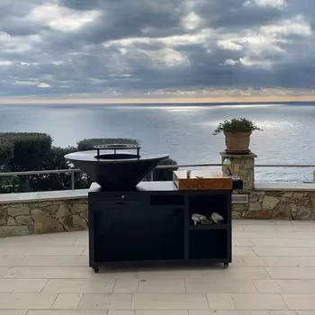 Corten Steel Grill Fire Pit