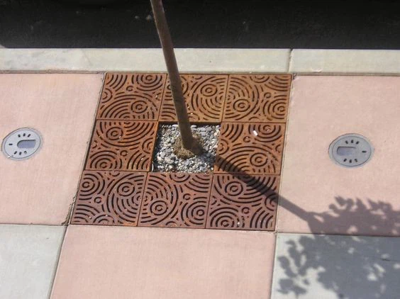 Rust Tree Grating Tree Grate Corten