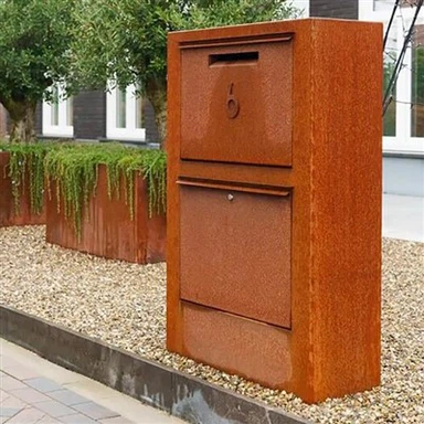 Bústies d'acer Corten d'ús del jardí