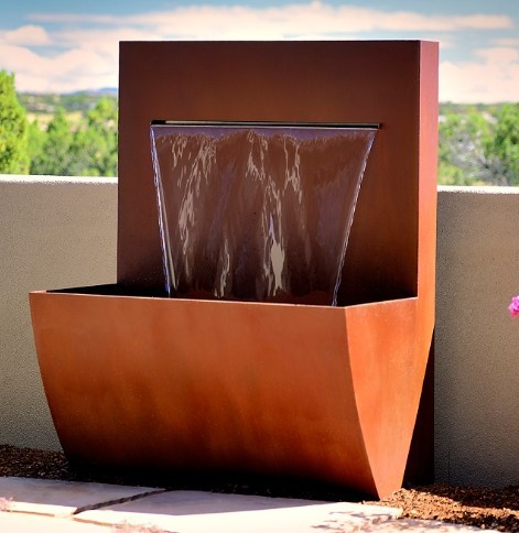 Steel Wate Fall Planter